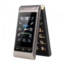 4G 2.8inch flip feature phone with dual screen